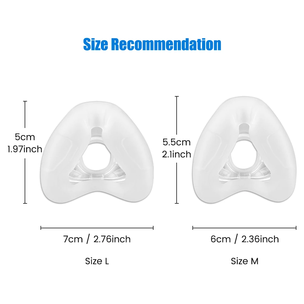 Replacement Cushion Compatible with N20 AirFit CPAP Nasal Mask Cushion Premium and Snug Fit Soft and Durable Material Cover Nose 5