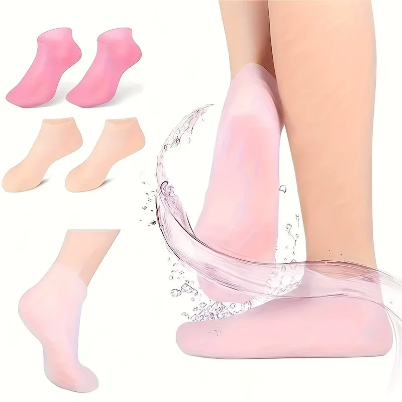 Silicone Moisturizing Foot Socks Soothing Massage Pedicure Care Kit