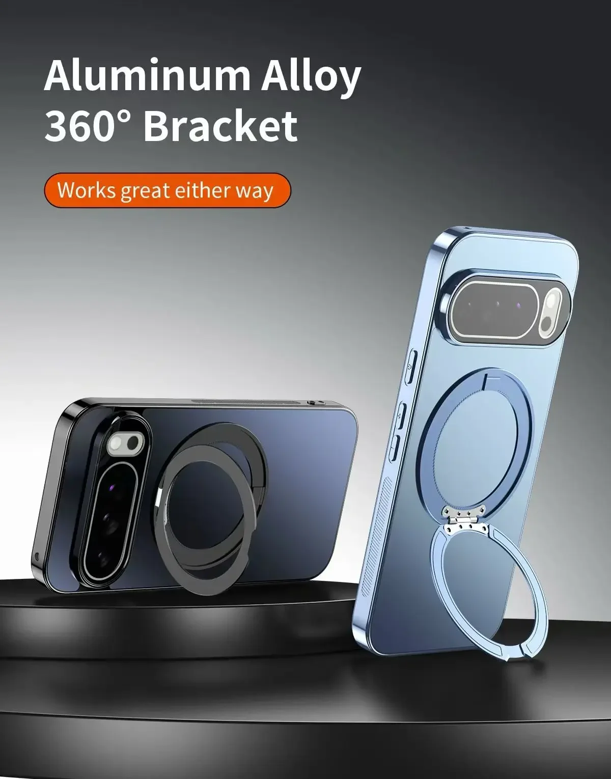 Luxury 360° Magnetic Wireless Charging Armor with Electroplating Matte Cover