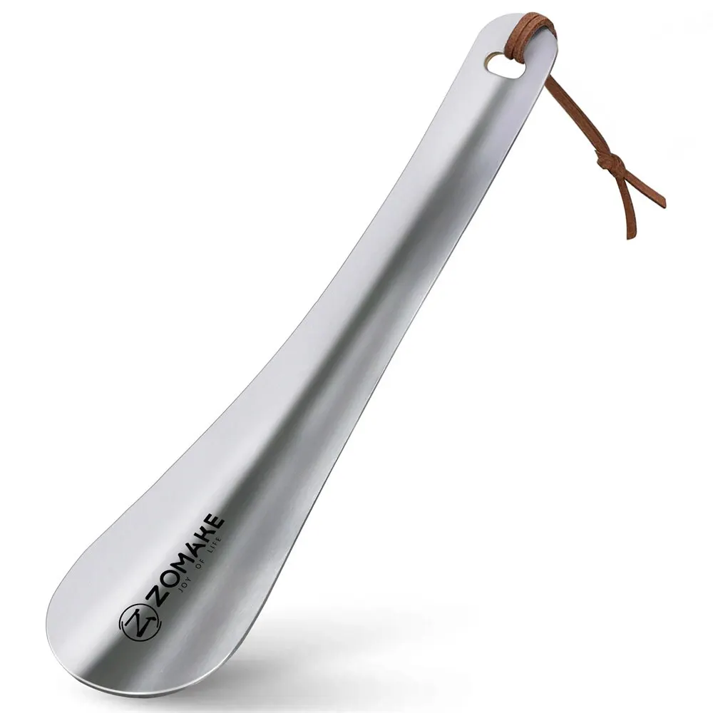 7,3 Zoll Metall Schuh hörner Lang griff Schuh horn Qualität Lifter Schuh löffel für Senioren Herren Damen Kinder Edelstahl Schuh löffel
