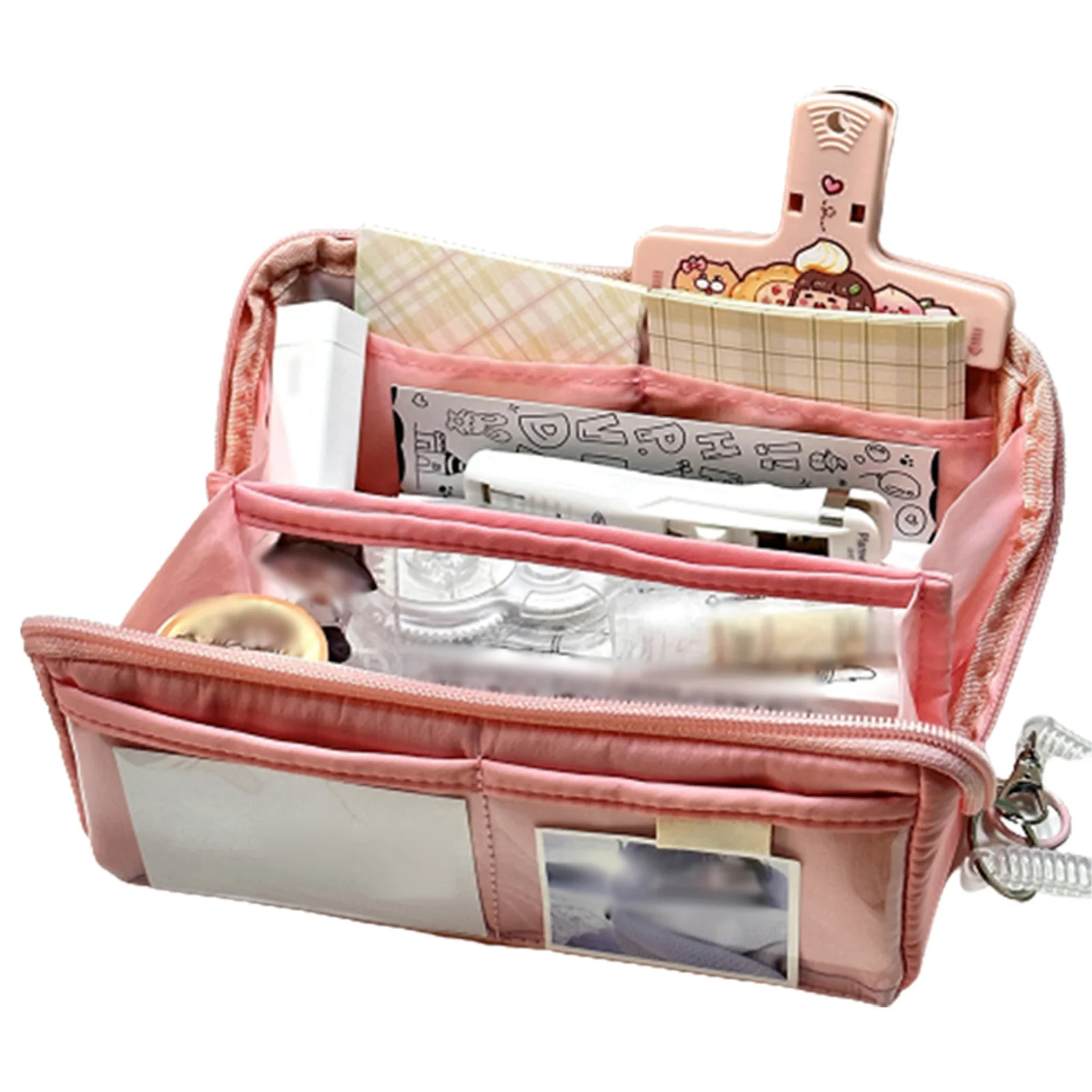 

Pencil Holder with Zipper Large Capacity Bag Coin Purse for Students School Supplies