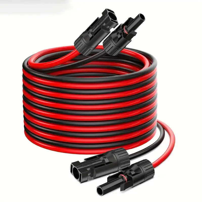 236inch/6M Solar Panel Extension Cable 14AWG Solar Extension Cable Kit Female Male Connectors for RV Power Station