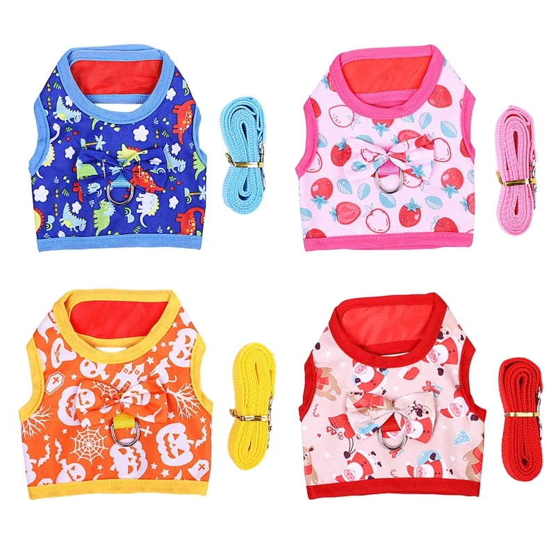 

Harness and Leash Set Rabbit Vest for Hamsters Gerbils Mouse
