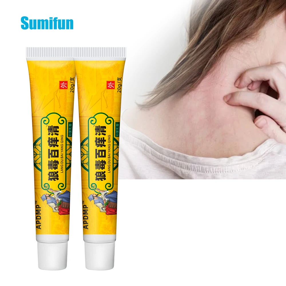 

1/2/3/5Pcs Sumifun Anti-Itching Cream Inhibit Skin Fungus Psoriasis Antibacterial Rash Eczema Dermatitis Ointment Health Plaster