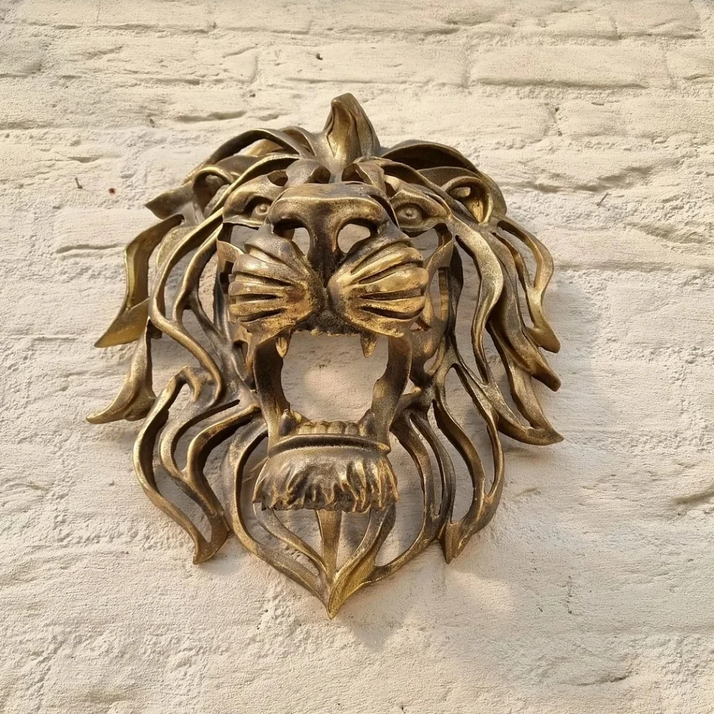 Löwenkopf Wandkunst 4