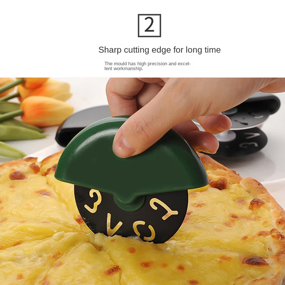 Baking Slicing Stainless Steel Pizza Cutter for Thin Crust