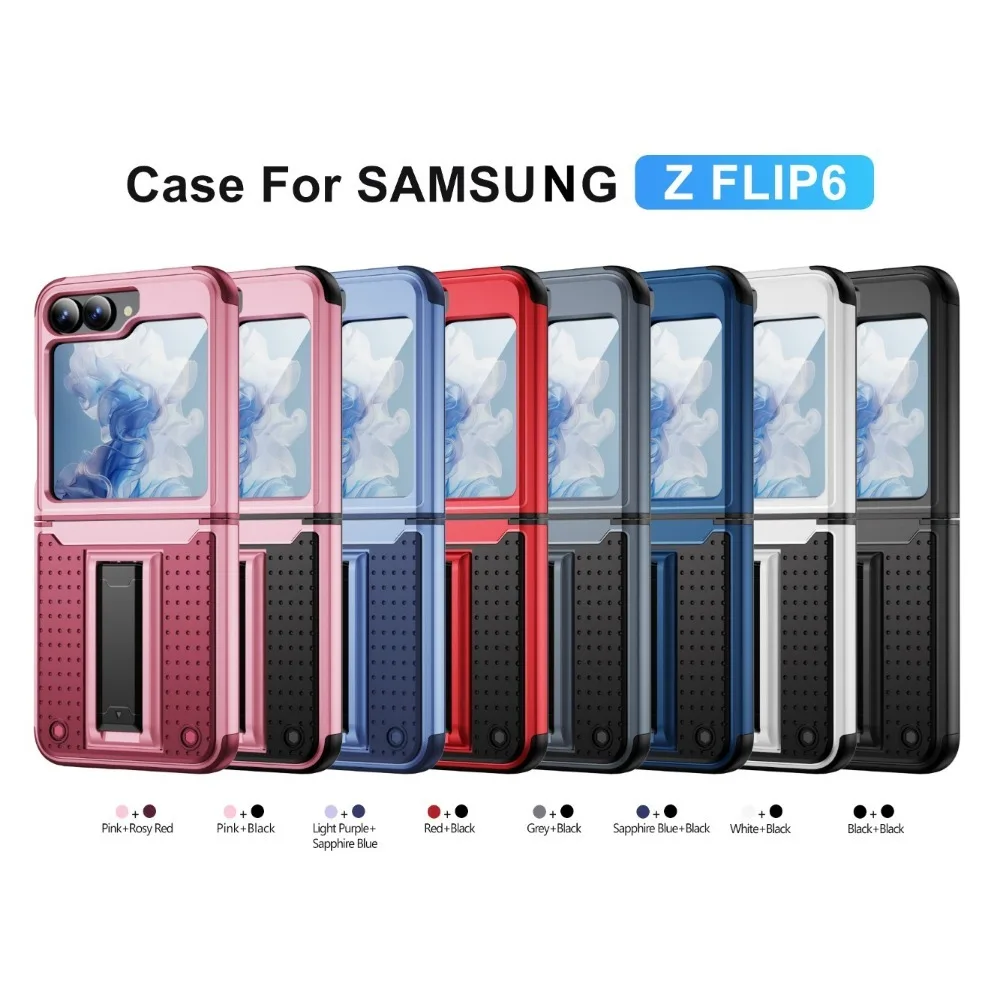 Durable Shockproof Hard Shell Phone Case with Holder