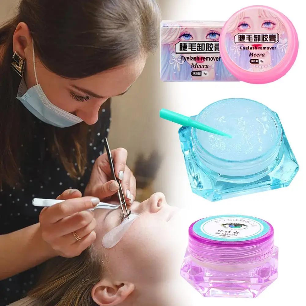 

Lash Glue Remover Professional False Eyelash Glue Remover Gel Adhesive Make Cream Remover Non-irritating Remover Up E0Q1