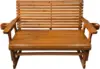 Patio Glider with Cup Holders, High Roll Back and Deep Contoured Seat,Heavy Duty 800 Lb (Cedar Tone, 2-Seater)  furniture 6