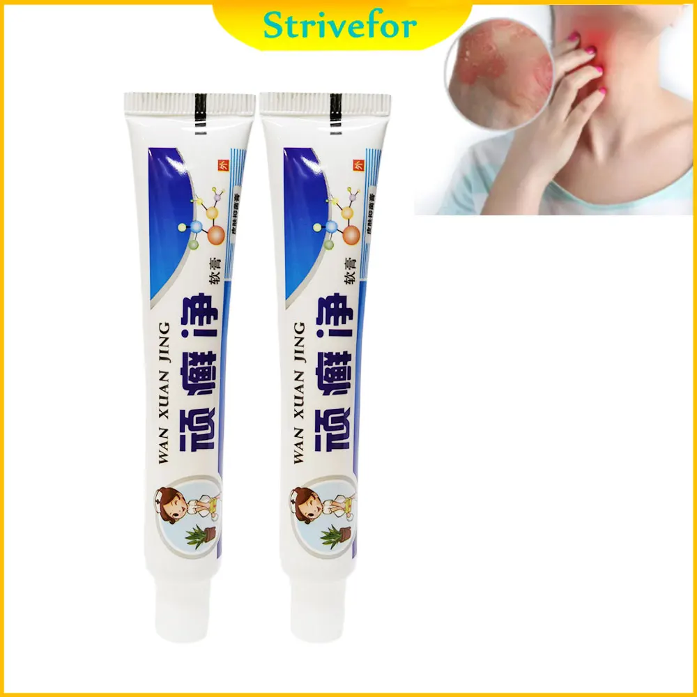 

2pcs Psoriasis Cream Chinese Herbal Medical Plaster Dermatitis Eczematoid Eczema Ointment Treatment Psoriasis Skin Care Cream