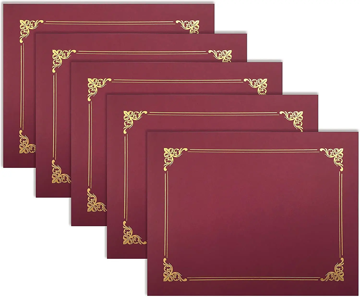 10 UNITS Bulk Order Horizontal Vertical Certificate Paper Cover, Employment Letter Authorization Universal Thin Sleeves