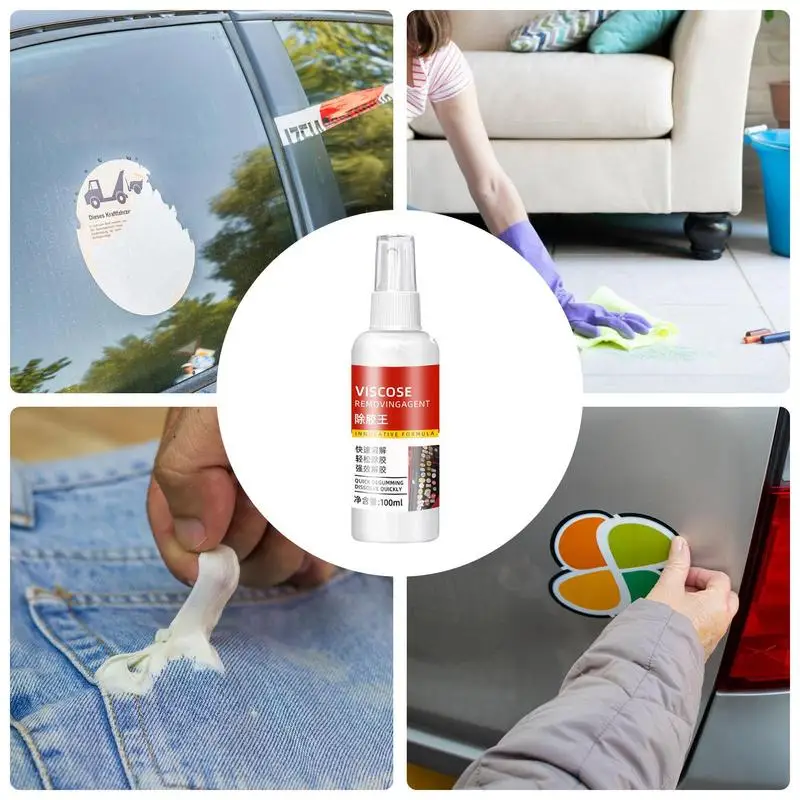 100ml Super glue Remover Cleaner Poster Adhesive and Double Sided Tape Removal Glass Wall Floor Adhesive Remover Cleaner Spray