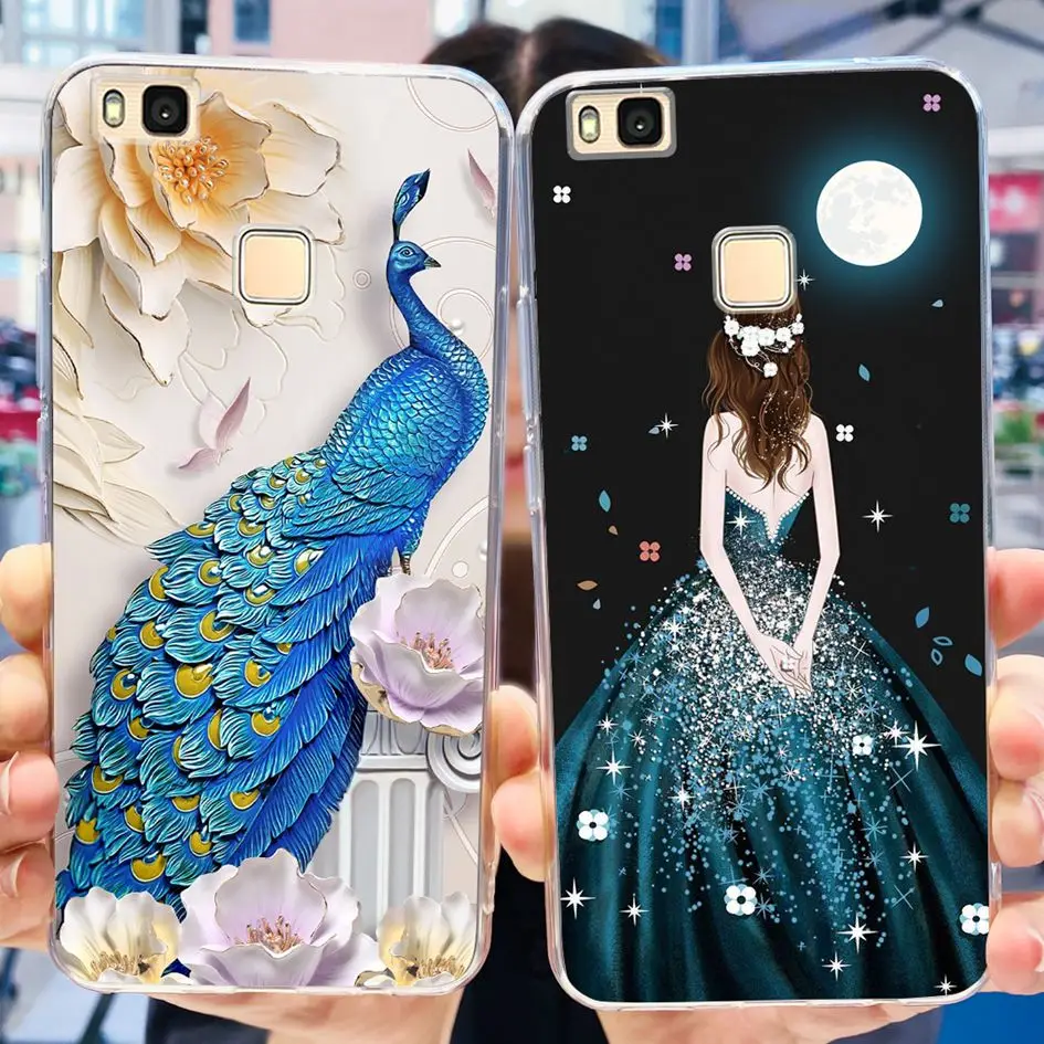 Transparent Soft Silicone Flower Design Case