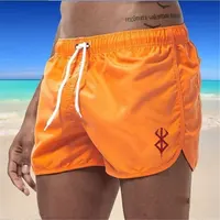 Men's Board Shorts Anime Berserk Swim Trunks Drawstring Quick Dry Running Swimming Pool Classic Casual Sport Black Summer Shorts 2