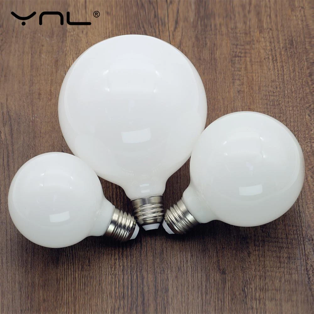 Milky LED Bulb E27 220V 110V Light 5W G80 G95 G125 Ampoule Bombilla LED Bulb White For Pendant Lamp Kitchen Home Decor