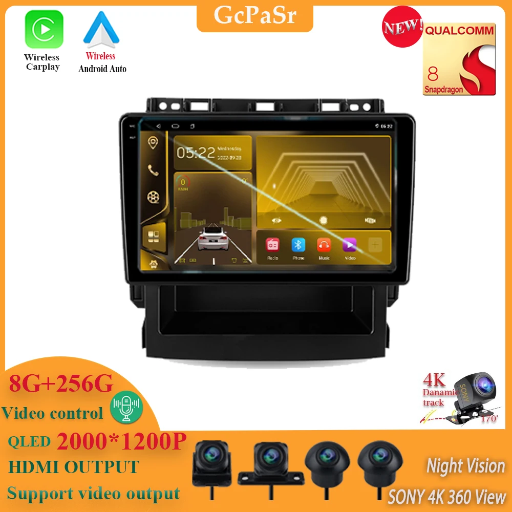 

Qualcomm For Subaru Forester 5 Impreza 5 2018-2023 Car Radio Multimedia Android13 Video Player Navigation stereo GPS No 2din dvd