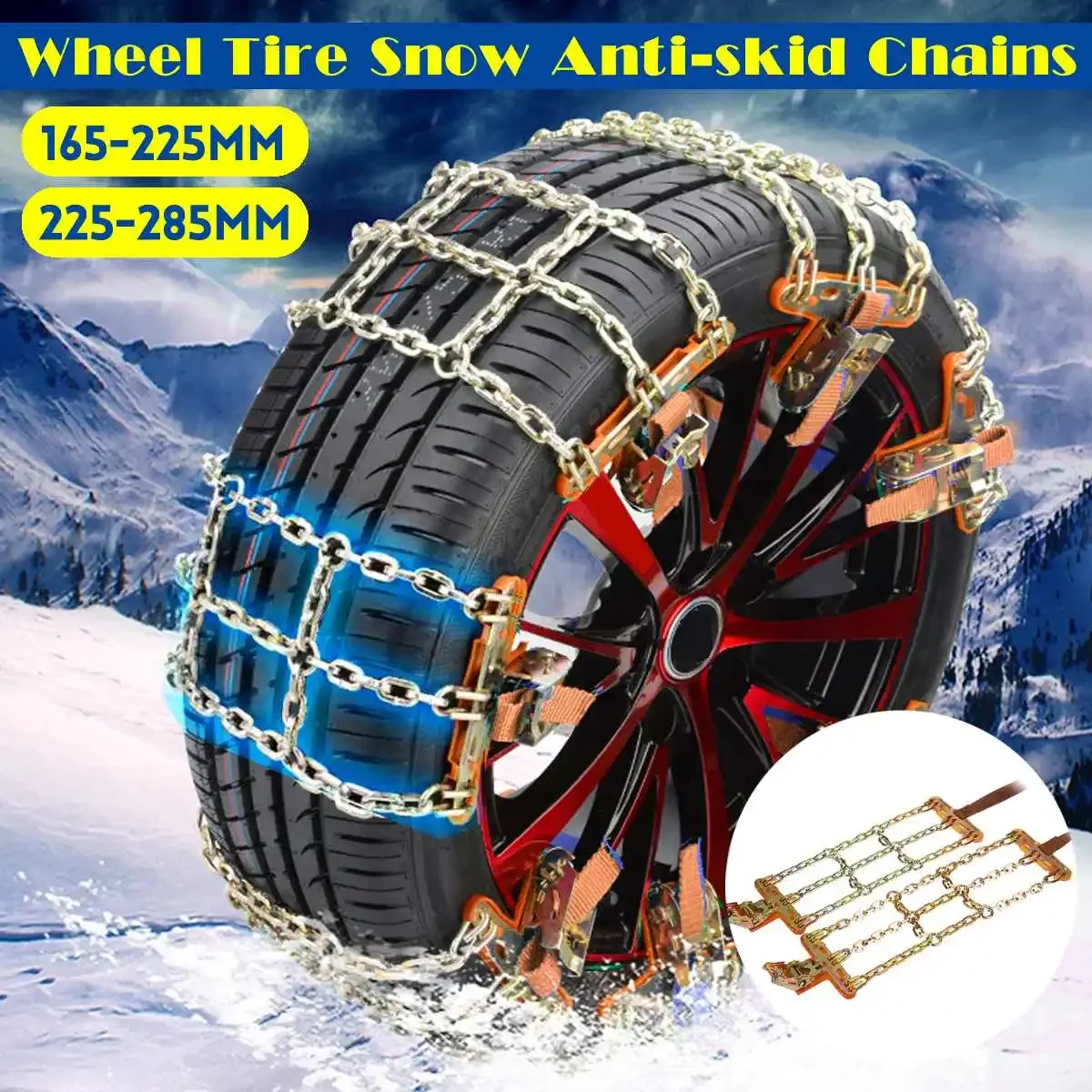 

Universal Steel Truck Car Wheels Tyre Tire Snow Ice Winter Chains Belt Winter Anti-skid Vehicles SUV Wheel Chain Mud Road Safety