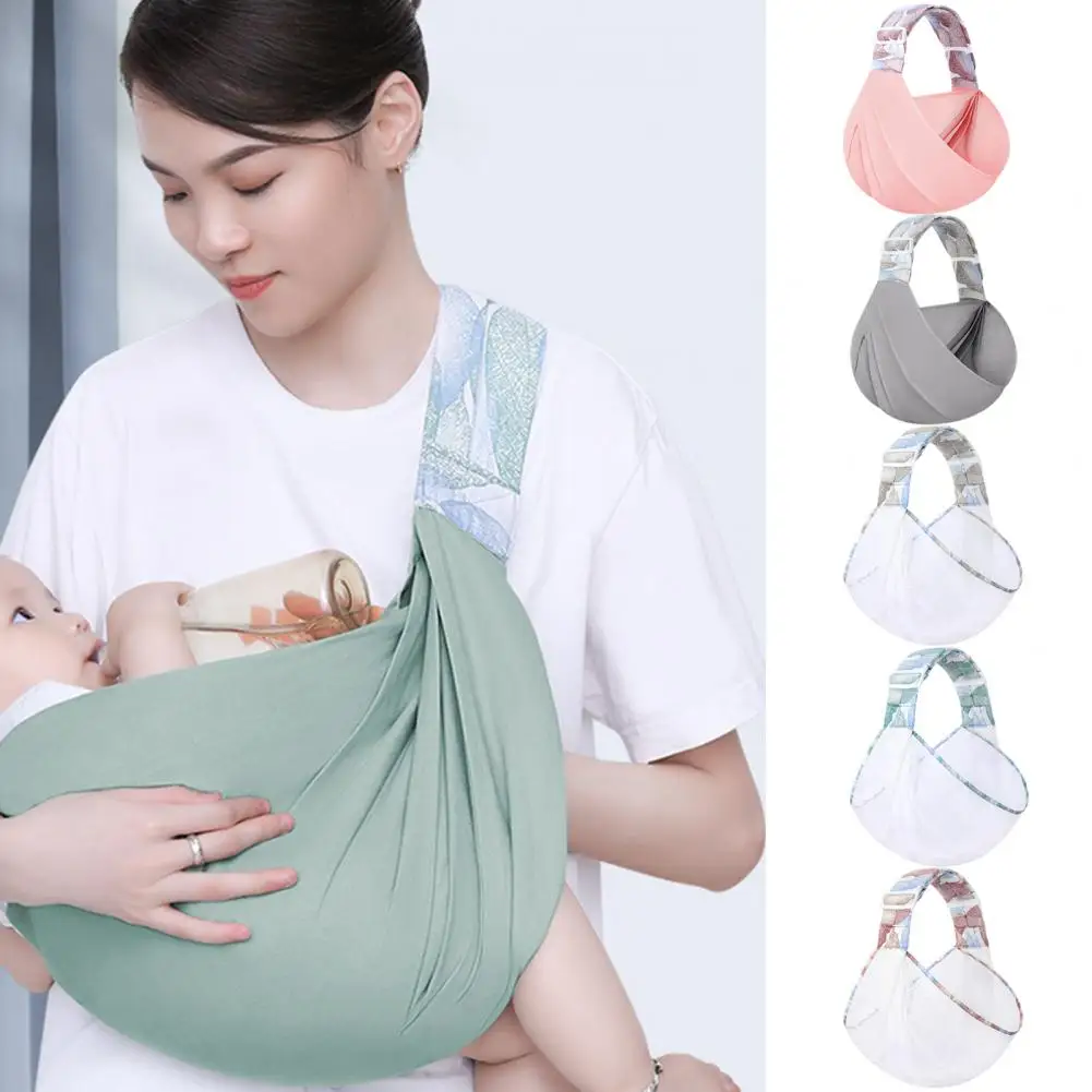 PortableBabyWrapNewbornSlingDualUseInfantNursingCoverCarrier