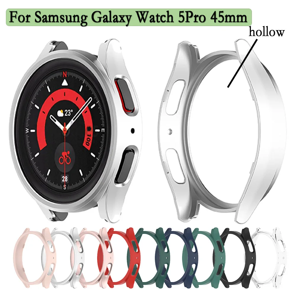 

Чехол для часов Samsung Galaxy Watch 5 Pro 45 мм, жесткий поликарбонатный чехол, полый защитный чехол, аксессуары для часов