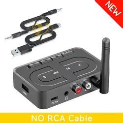 Wireless Bluetooth Audio Receiver with HD Mic and Antenna ((New) NO RCA Cable)