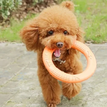 S6a5fc7edf83c4d109d3b89c8a19cce5bs.jpg 1pc Orange Dog Toys Pet Flying Disk Training Ring Puller EVA Interactive Training Ring Puller Resistant for Dogs