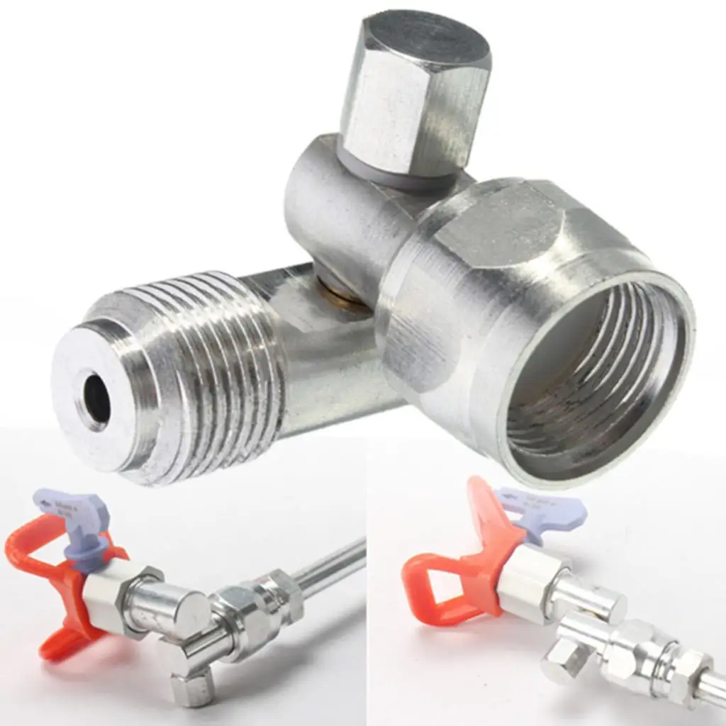

Aluminium Alloy Silver Swivel Joint Tool Adapter Fit for Airless Sprayer