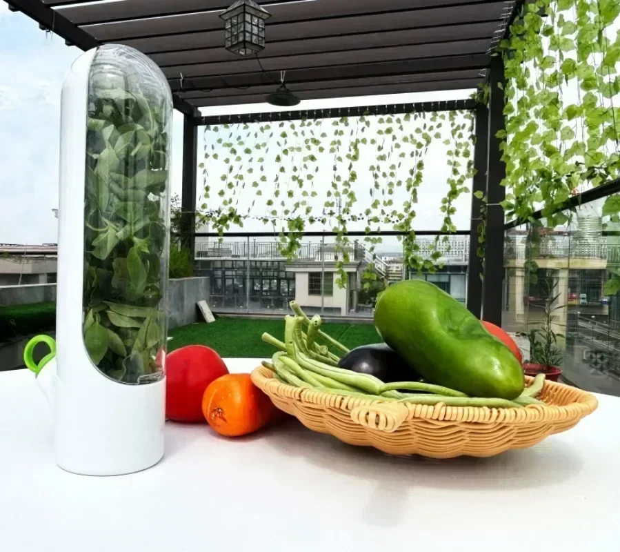 Refrigerator Herb Crisper Saver Pod Container Vegetable Preserving Bottle Keep Herb/Cilantro/Mint/Parsley/Asparagus Fresh Home 3