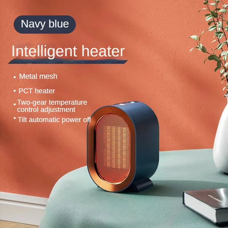 

1 PCS Electric Heater For Indoor 1200W PTC Portable Fan ABS Smart Handy Warmer US Plug For Office Home Room For Bedroom Desktop