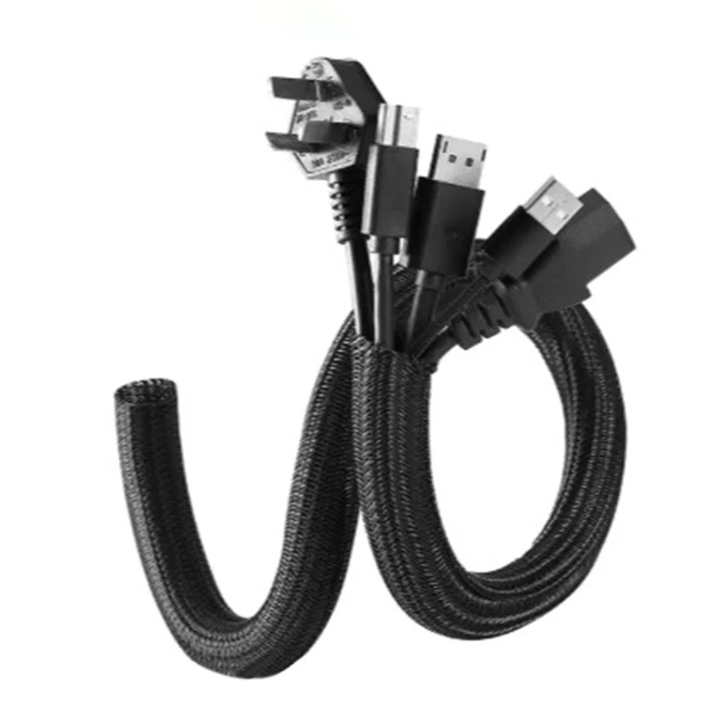 Braided Self-Closing Flexible Cable Protection Sleeve