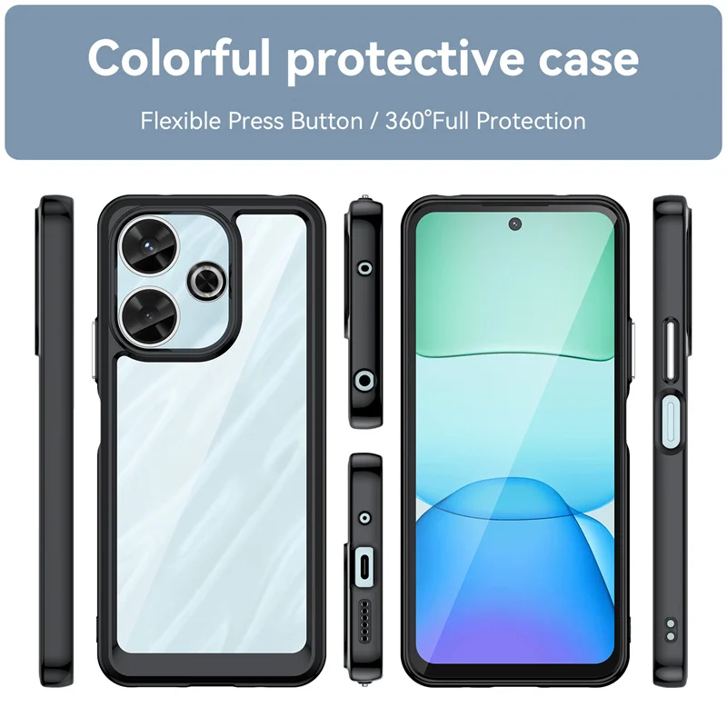 Vibrant Transparent TPU Protective Phone Case