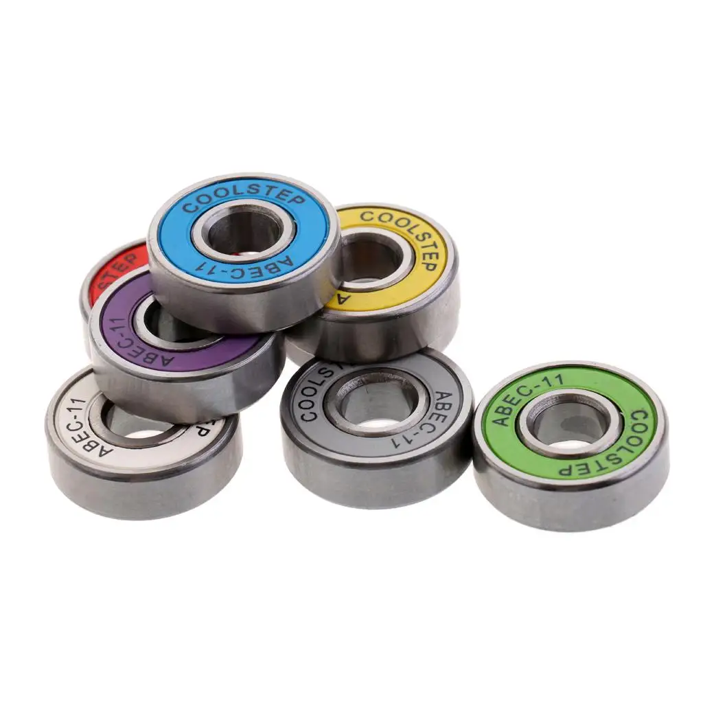 8 Pieces ABEC 11 High Speed Wearproof Skateboard Scooter Inline Bearings