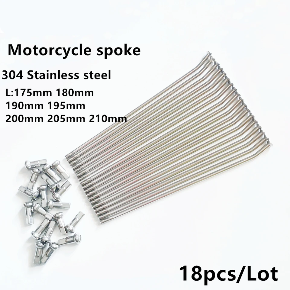 IZHAOGJING 36 Psc/Motorfiets Wiel Spaken # 45 Staaldraad 8G 4.0×170/175