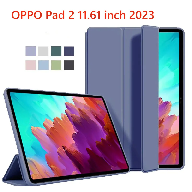 Elegant 11.6-inch Tablet Case with Magnetic Folding Stand and Soft TPU Back Cover