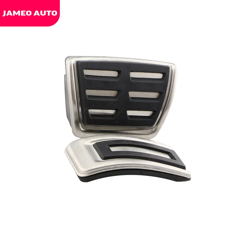 Stainless Steel Car Pedals for Volkswagen VW Golf GTI Passat B8 Polo A05 6C GP Fuel Brake Pedal Rest Foot Pedal Cover car accessories car pedals pedal cover stainless steel pedal cover