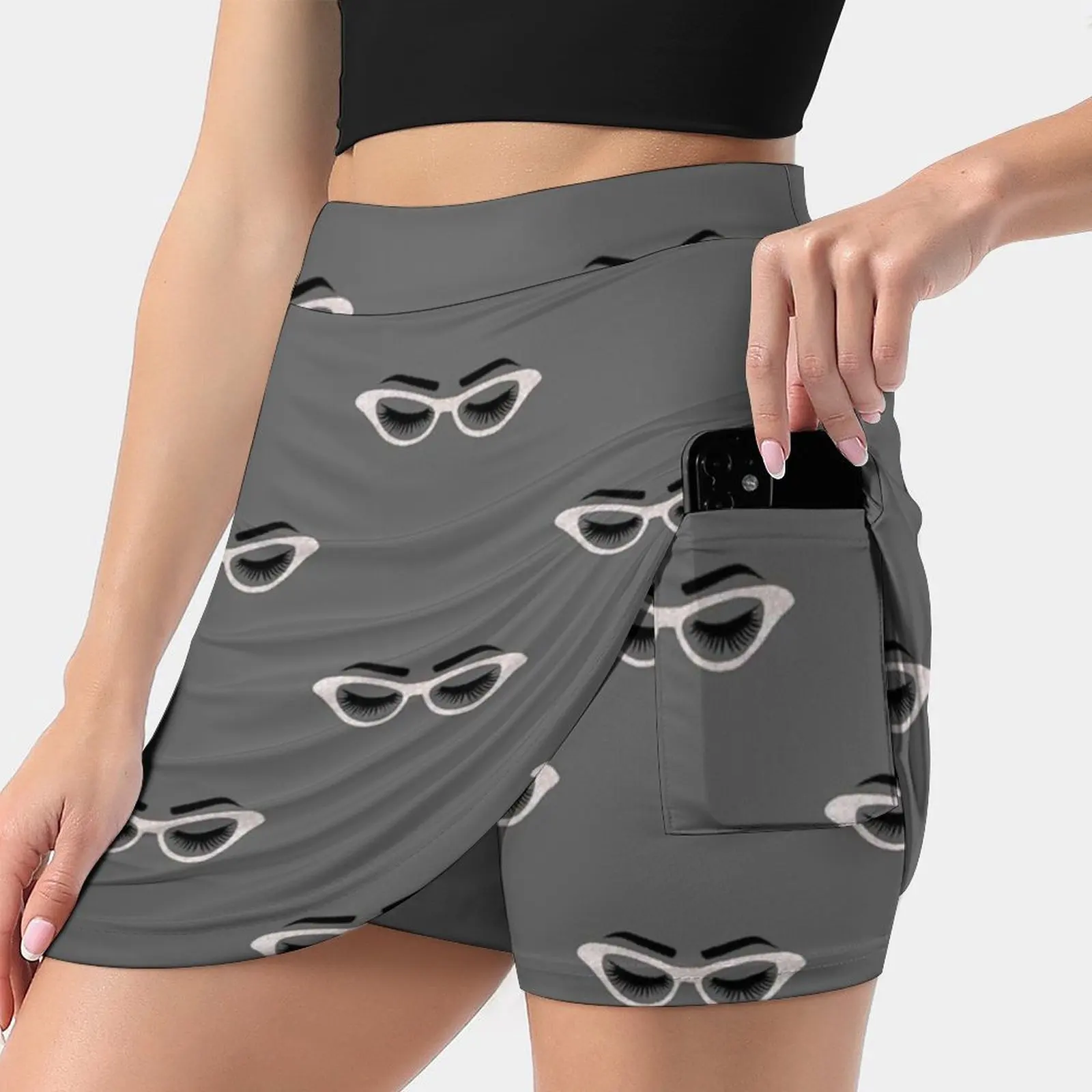 

Lashes And Glasses Korean Fashion Skirt Summer Skirts For Women Light Proof Trouser Skirt Lashes Lash Glasses Glass Eye Lashes