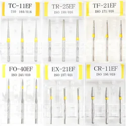 3pcs/Pack Dental Diamond Burs Polisher Drill Tools FG1.6mm High Speed Handpiece Polishing Extra Fine DIA-BURS Dentist Products