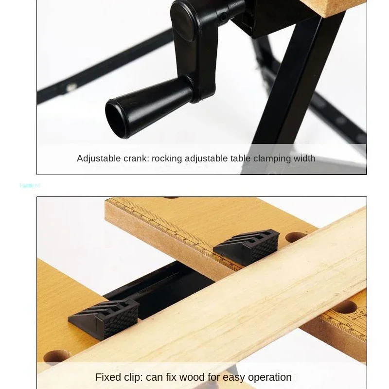 Woodworking Bench Woodworking Workbench Portable Workbench Multifunctional Carpentry Workbench Folding Woodworking Table Saw Household Portable Combined Tool Decoration Wood Working Table