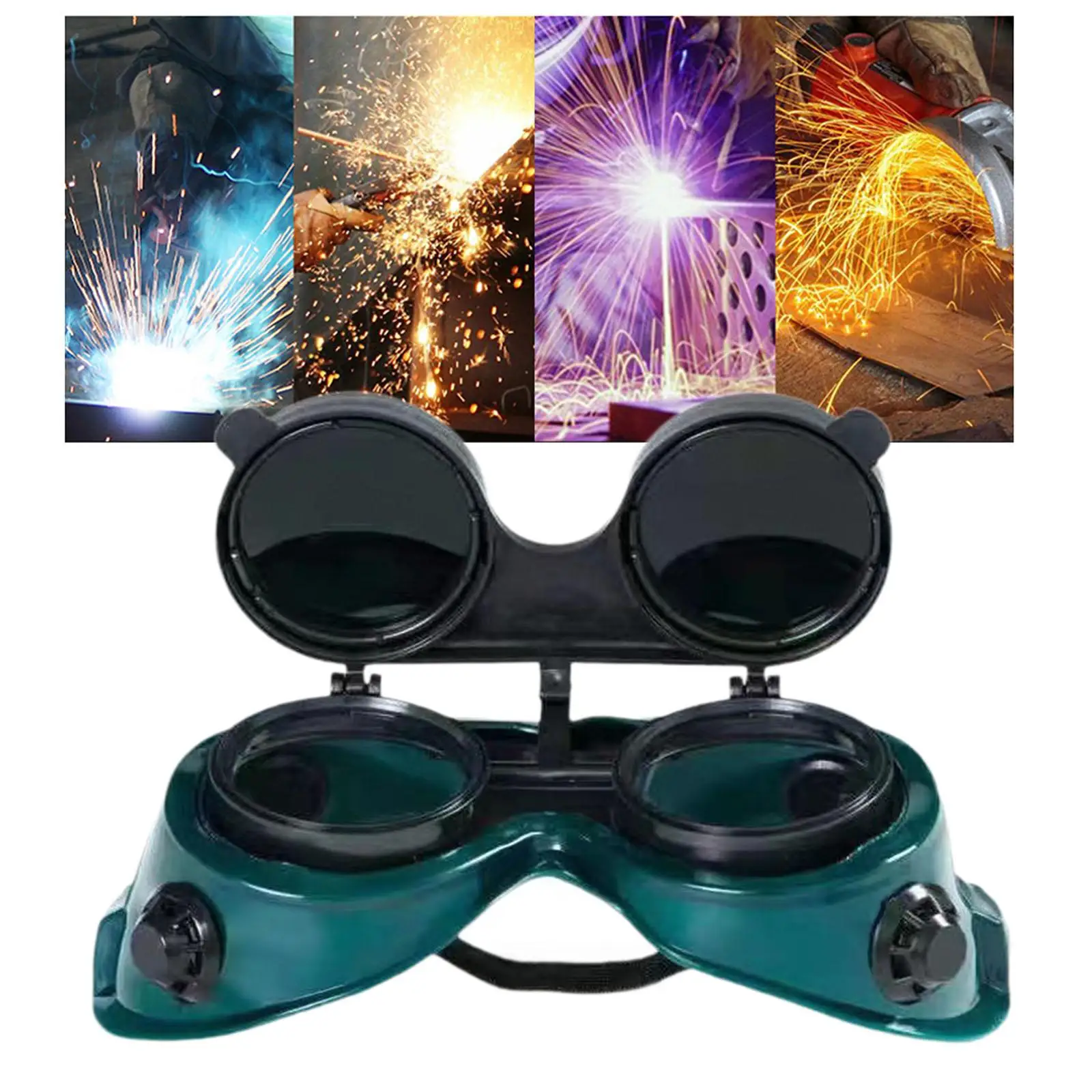 Flip up Welding Goggles Sturdy Multifunctional Safe Glasses For Welders Torching Welding Brazing Grinding Soldering