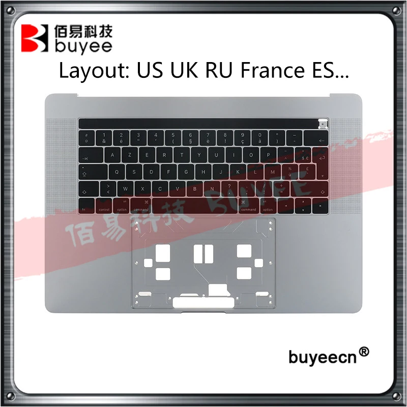 

Оригинальный чехол A1707 для MacBook Pro Retina, сменная сенсорная панель с клавиатурой 15 дюймов, PalmRest для США, Великобритании, России, Франции, Испании