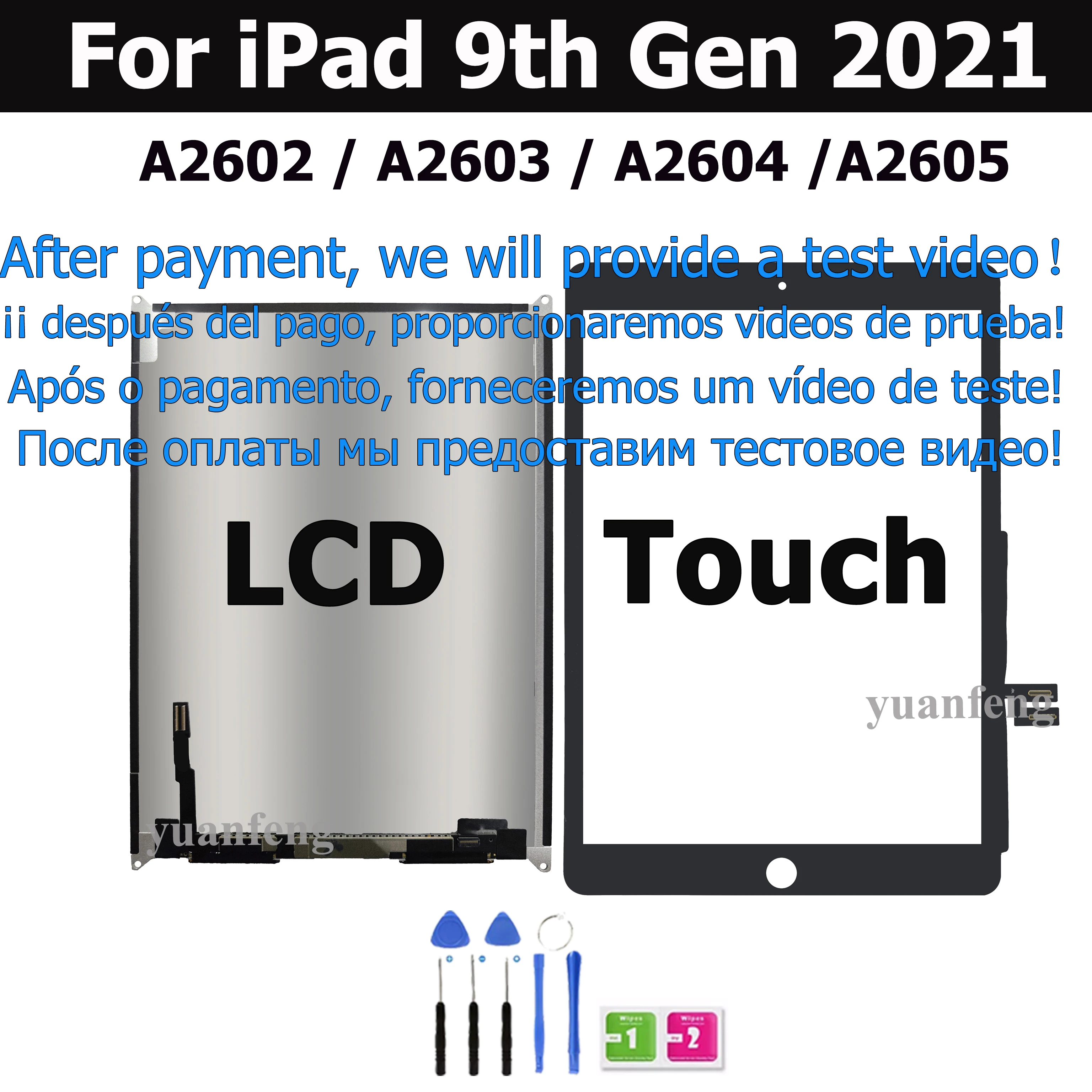 For IPad 7th 8th 9th Gen 10.2" LCD Screen Replacement Display Digitizer - View #4