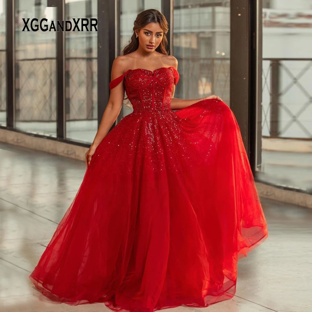 Long Elegant Evening Dress Party | Red Evening Elegant Dresses - New  Arrival Red Line - Aliexpress