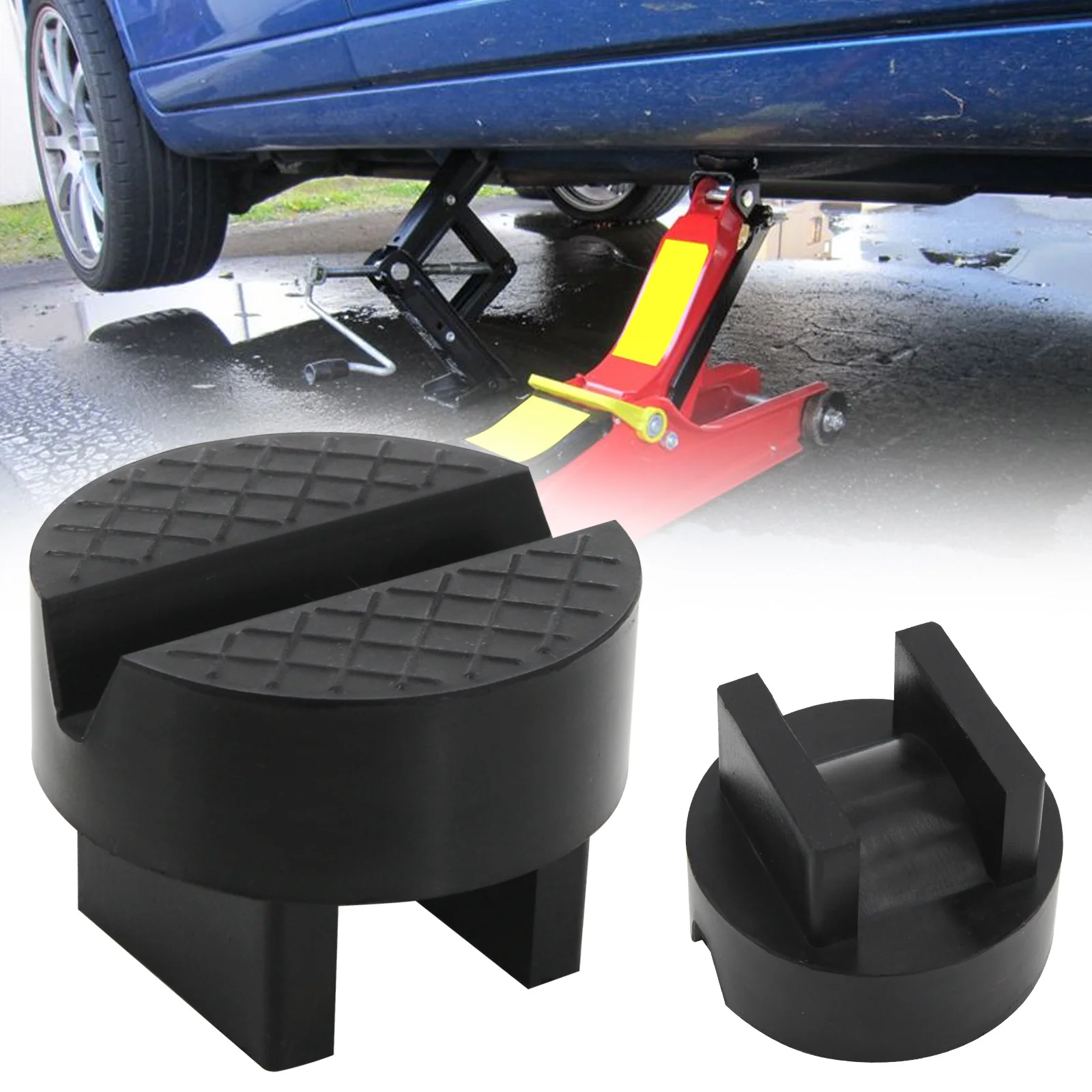 Unique Design Jack Stand Pad Adapter Support Grip Slotted Frame Rail