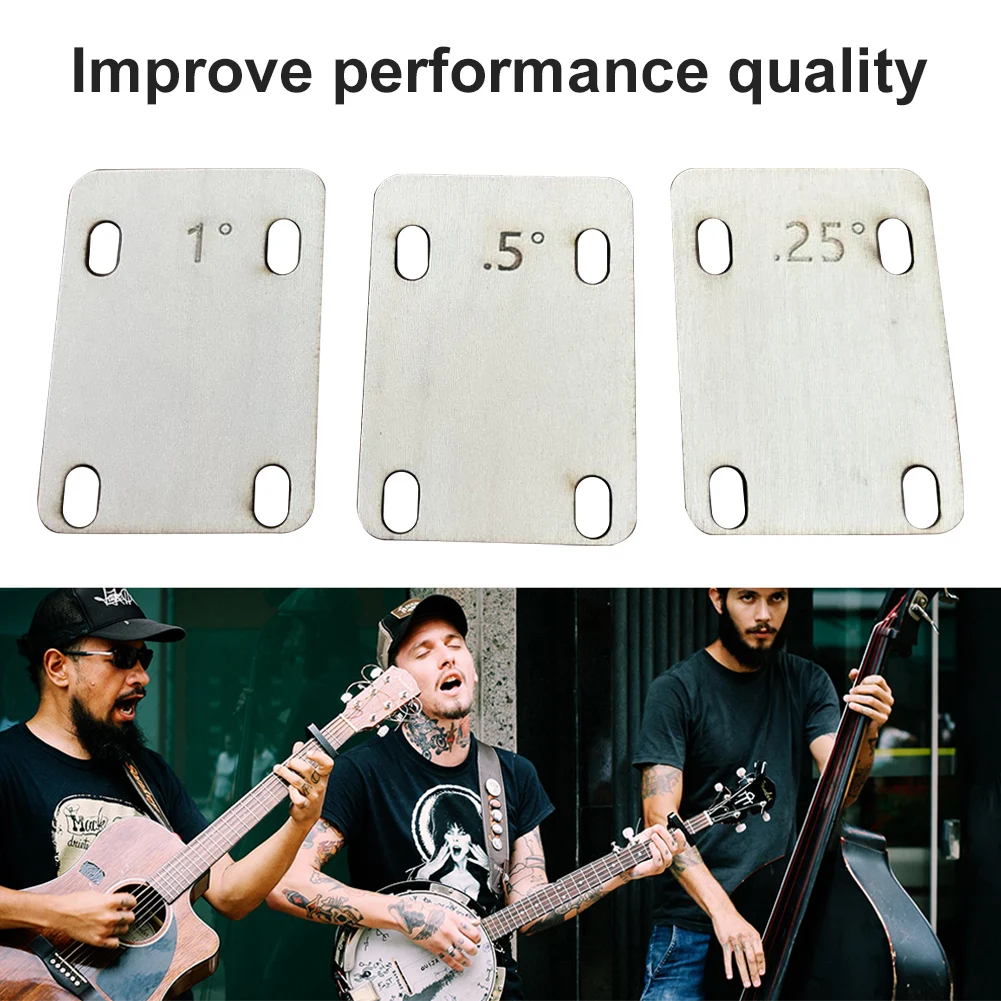 3pcs Neck Bottom Adjusting Gasket Bolt on Wooden Guitar Repair Neck