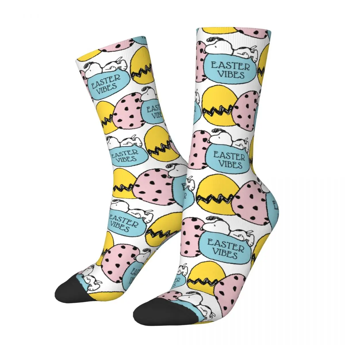 Cool Peanuts Snoopy Happy Easter Calzini Da Skateboard Calzini A Tubo Centrale In Poliestere Per Unisex Traspirante