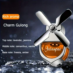 Four - Leaf Fan Car Fragrance Diffuser Pendant - Light Scent & Decorative Deodorizer (Orange)