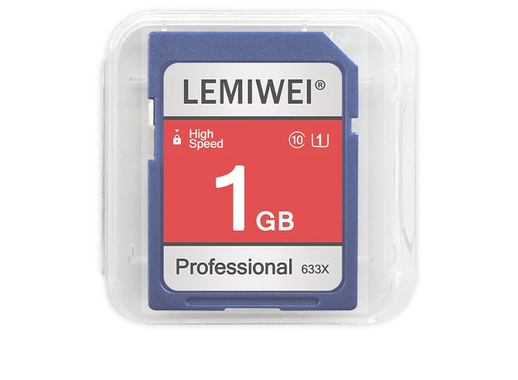 Lemiwei Hochgeschwindigkeits-SD-Karte 256MB 512MB 1GB 2GB profession elle Kamera karte reale Kapazität c10 u1 SD-Speicher karte – Detail 13