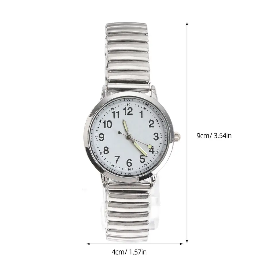 GUCCI OROLOGIO DA DONNA 1900L 15MM ACCIAIO QUARZO COME NUOVO CON ACCIAIO BIANCO