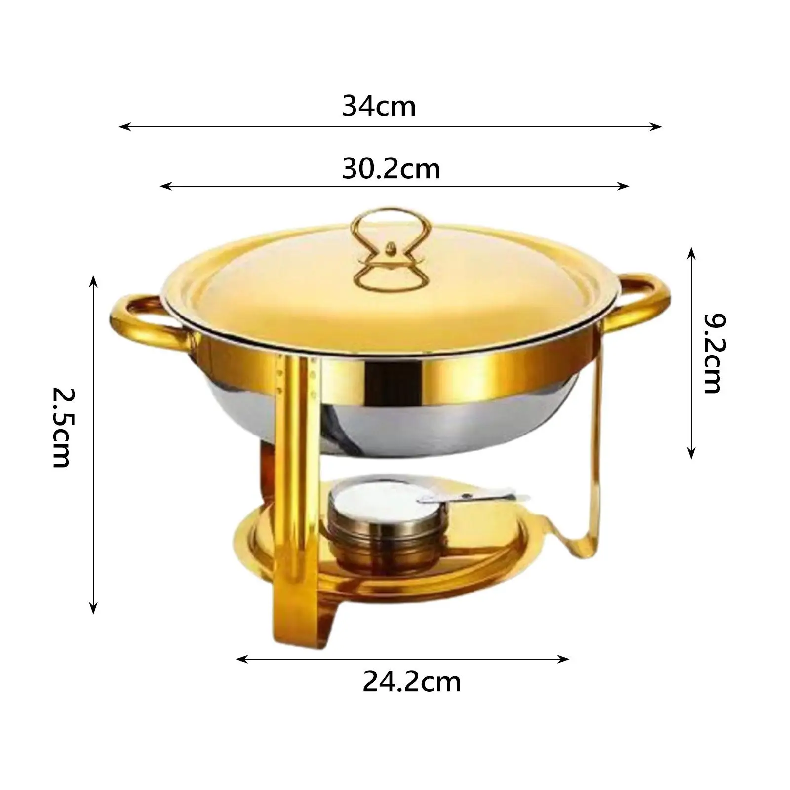 Elegant Stainless Steel Buffet Server for Catering Functions