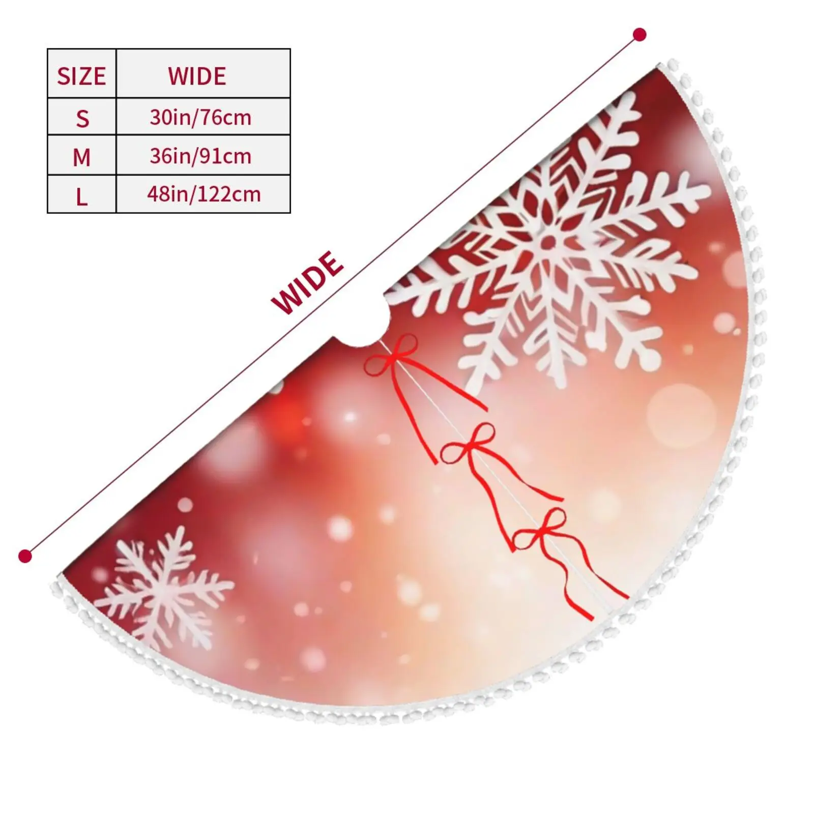 Custom Christmas Tree Skirt with Pom-Pom Trim 3 | Custom Christmas Tree Skirt with Pom-Pom Trim 3