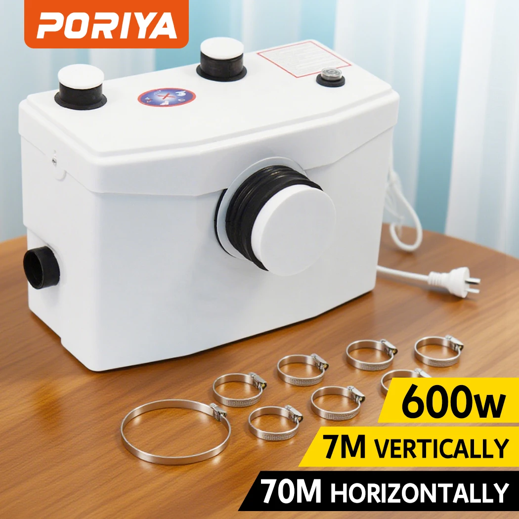 PORIYA Macerator Sewerage Pump Waste Water Marine Toilet Disposal Laundry Unit